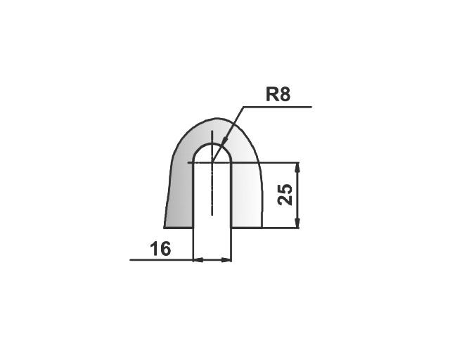 O-7723 - Коннектор стекло - стена