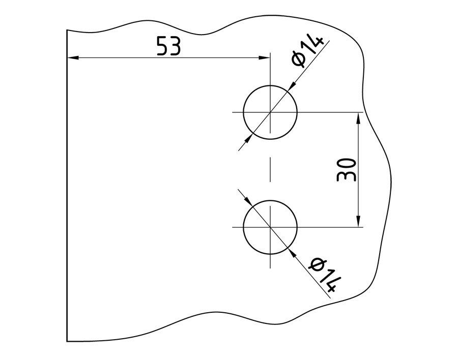 O-345 PC Петля стена-стекло с лифтом правая