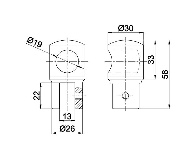 O-914A Zn Держатель стекла торцевой