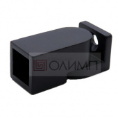 О-1908 Black Держатель штанги на стену поворотный для трубы 19x19 по выгодной цене от компании ОЛИМП, производителя фурнитуры