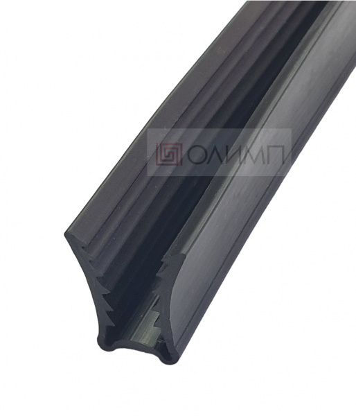О-112 Black Уплотнитель ПВХ для профиля арт.О-100  L-1000mm