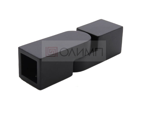 О-1515 Black Крепление трека поворотное 15х15 mm к стеклу 