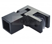 О-1509 Black Крепление трека 15х15 mm к стеклу регулируемое по выгодной цене от компании ОЛИМП, производителя фурнитуры