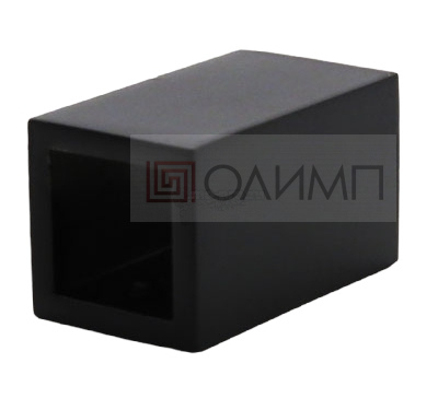 О-1507 Black Крепление трека 15х15 mm к стене 