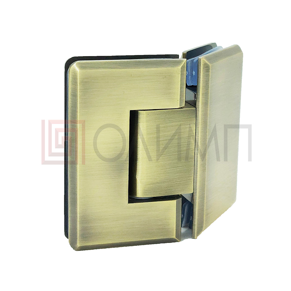 O-302 Zn Broze Петля стекло - стекло угол поворота 135 гр.