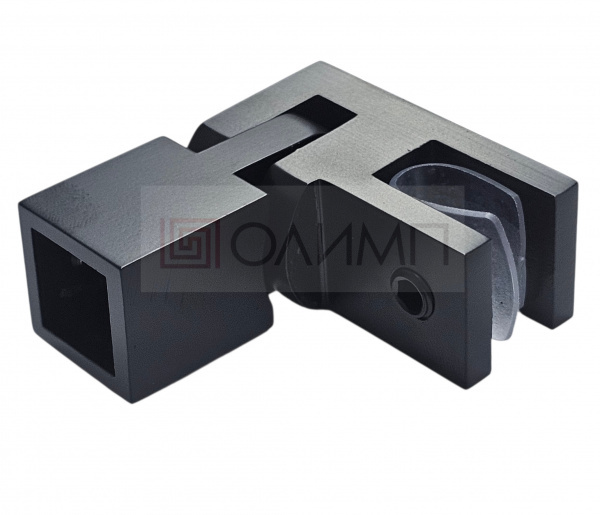 О-1509 Black Крепление трека 15х15 mm к стеклу регулируемое