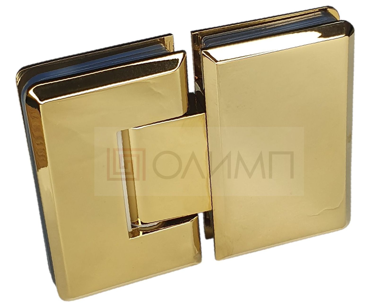 O-303 Zn Gold Петля стекло - стекло угол поворота 180 гр.