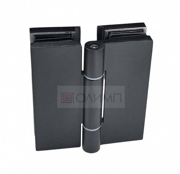О-382 Black Zn Петля стекло-стекло без фиксации 